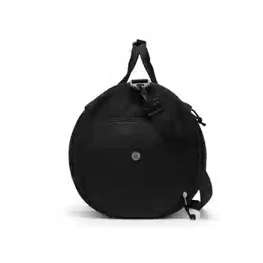 轻骑者 潮流大容量短途出差旅游行李袋运动含干湿分离独立鞋袋 帆布 旅行单肩手提斜挎健身包 大号 男女同款情侣款 黑色/卡其