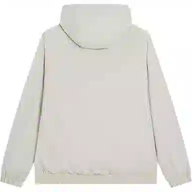 特步 生活系列 字母拉链连帽开衫加厚夹克外套 男款 浮岩灰