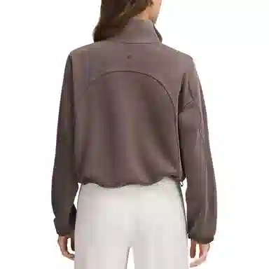 lululemon Brushed Softstreme Half Zip Mohave Brown