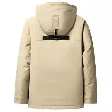 鸭鸭 石墨烯蓄热时尚韩版休闲百搭短款连帽山系户外运动多口袋防寒保暖工装羽绒服 男女同款