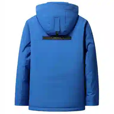 鸭鸭 石墨烯蓄热时尚韩版休闲百搭短款连帽山系户外运动多口袋防寒保暖工装羽绒服 男女同款