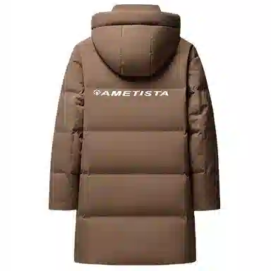 鸭鸭 极寒系列 时尚韩版休闲百搭拆卸连帽冬装外套户外 加厚防寒保暖中长款羽绒服 男女同款