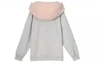 森女部落 潦草小狗闺蜜装连帽萌趣风拼贴套头可爱卫衣 女款