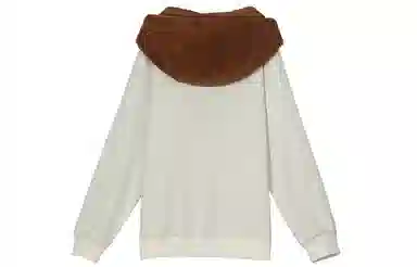 森女部落 潦草小狗闺蜜装连帽萌趣风拼贴套头可爱卫衣 女款