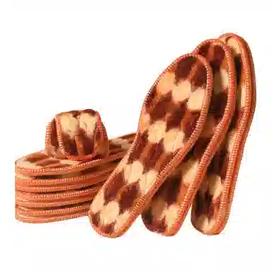 足印部落 保暖加绒软底舒适防寒防冻 毛毡 无纺布 鞋垫 男女同款情侣款