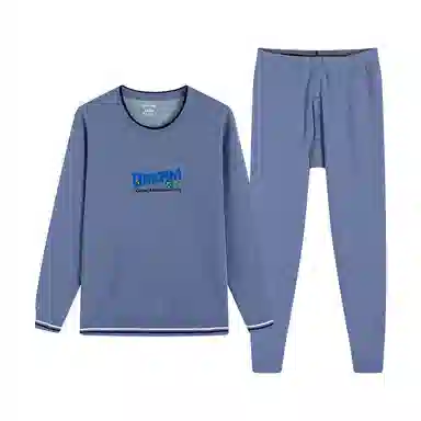 贴身领域 青少年加绒加厚秋衣秋裤打底衫大童内衣保暖套装 男款