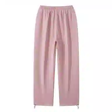 三体 末日之战系列 简约基础款字母印花宽松学生多巴胺高街潮牌复古美式百搭垂感自然中腰脚口抽绳两用直筒休闲裤 男女同款