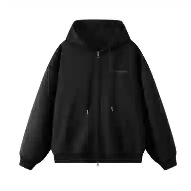 三体 宇宙将为你闪烁系列 简约基础款字母印花连帽开衫休闲美式复古宽松百搭高街潮牌街头嘻哈长袖重磅卫衣 男女同款