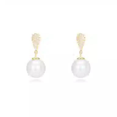 韵系 水滴 铜镀金 耳环 女款