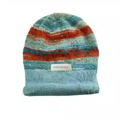 北极绒 美拉德堆堆帽冬季 大头围春秋保暖针织冷帽 涤纶 绒线帽 女款