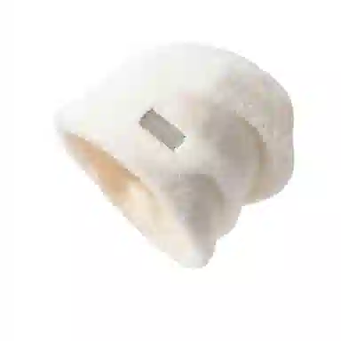 北极绒 大头围堆堆帽秋冬护耳保暖冷帽美式金属小标包头 聚酯纤维 绒线帽 男女同款情侣款