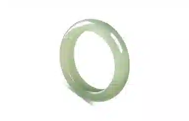 百利金 优雅精致莹润透亮古韵气质清冷感国潮复古新中式汉服旗袍搭配闭口素圈 金丝玉 手镯 男女同款情侣款