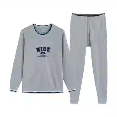 贴身领域 青少年加绒加厚秋衣秋裤打底衫大童内衣保暖套装 男款