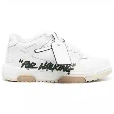 OFF-WHITE Low Top Leather Sneakers White