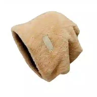 北极绒 大头围堆堆帽秋冬护耳保暖冷帽美式金属小标包头 聚酯纤维 绒线帽 男女同款情侣款