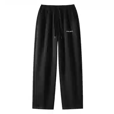 三体 水滴系列 美式复古简约基础款字母印花宽松百搭舒适连帽卫衣垂感中腰直筒裤子休闲运动套装 男女同款