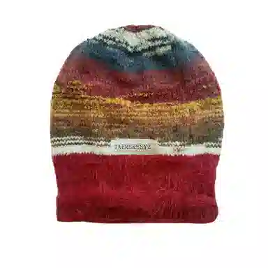 北极绒 美拉德堆堆帽冬季 大头围春秋保暖针织冷帽 涤纶 绒线帽 女款