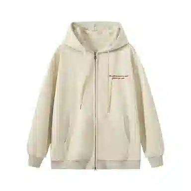 三体 宇宙将为你闪烁系列 简约基础款字母印花连帽开衫休闲美式复古宽松百搭高街潮牌街头嘻哈长袖重磅卫衣 男女同款