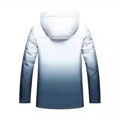 斯巴奴 加厚渐变白短款羽绒服 男款