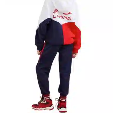 李宁儿童 休闲运动套装套装 儿童款 朱砂红