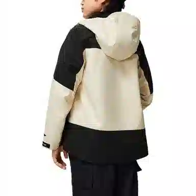 李宁儿童 宽松连帽加绒风衣 儿童款