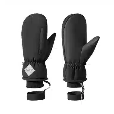 南极人 加绒厚棉保暖防泼水触屏单板连指闷子户外骑行防风防寒 加厚 滑雪手套 男款