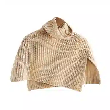 北极绒 冬季护颈围巾外搭套头领脖套韩系潮针织披肩 围脖 男女同款情侣款