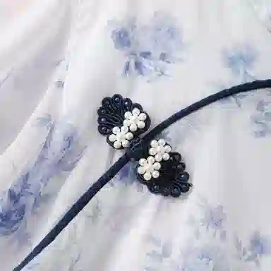 十月妈咪 中式国风短袖中长款网纱旗袍连衣裙汉服 夏 儿童款