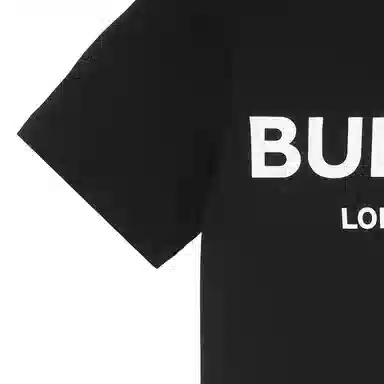Burberry Logo Print T-Shirt Kids Black