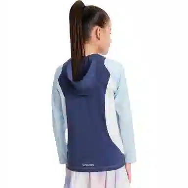波司登 童装 拼接防紫外线抗菌透气连帽防晒服 女童 芭蕾粉