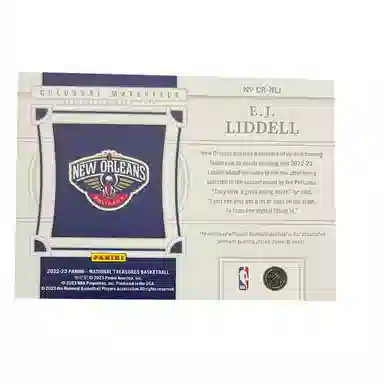 PANINI 2022-23RC EJ 0125 Patch