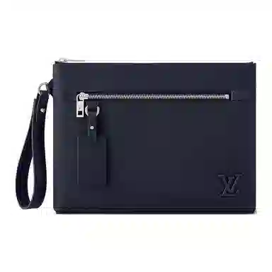 Louis Vuitton Takeoff Navy Clutch