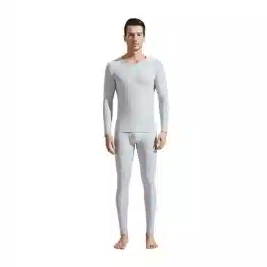 恒源祥 云感棉超柔秋衣秋裤保暖套装 男款