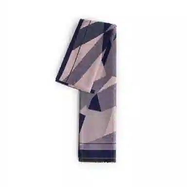 梦特娇 高级双面几何字母保暖防风 披肩 女款