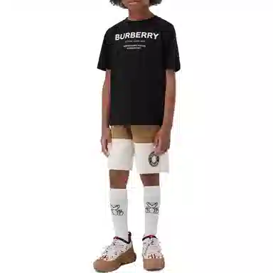 Burberry Logo T-Shirt Kids Black