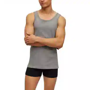 HUGO BOSS SS24 Three-Pack Of Cotton Underwear Vests With Embroidered Logos 3