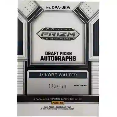 PANINI 2023 Prizm JaKobe Walter 1237149