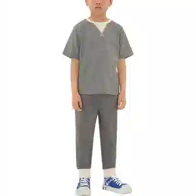 Burberry Two-Tone Cotton T-Shirt LogoT