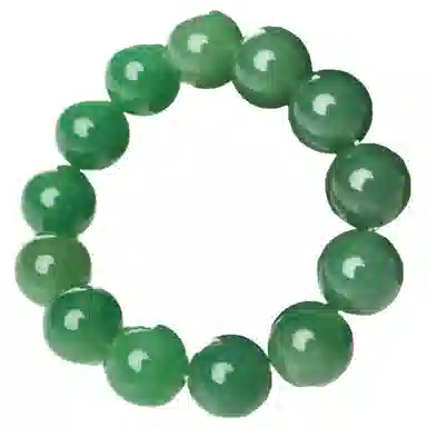 静汝玉 翠绿色 东陵玉 手串 男女同款情侣款