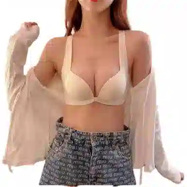 莫代尔 小胸聚拢无痕无钢圈收副乳薄款文胸 女款