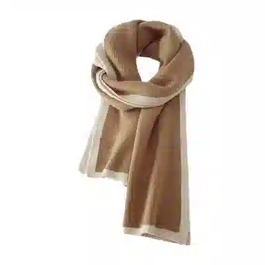 北极绒 秋冬季 小香风轻奢保暖 加厚围脖  绒线围巾 男女同款情侣款