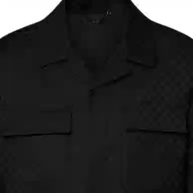 Louis Vuitton FW24 Logo Jacquard Shirt Black