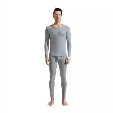 恒源祥 云感棉超柔秋衣秋裤保暖套装 男款