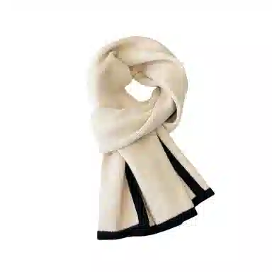 北极绒 秋冬季 小香风轻奢保暖 加厚围脖  绒线围巾 男女同款情侣款