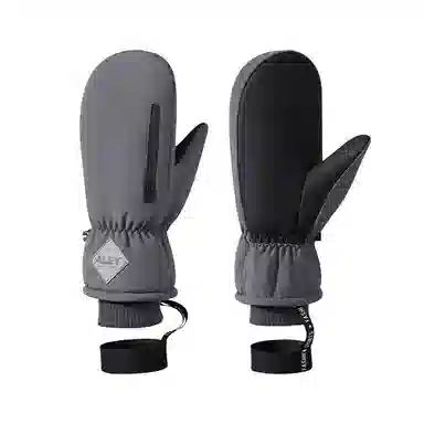 南极人 加绒厚棉保暖防泼水触屏单板连指闷子户外骑行防风防寒 加厚 滑雪手套 男款