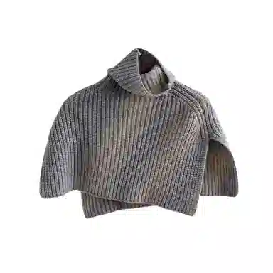 北极绒 冬季护颈围巾外搭套头领脖套韩系潮针织披肩 围脖 男女同款情侣款