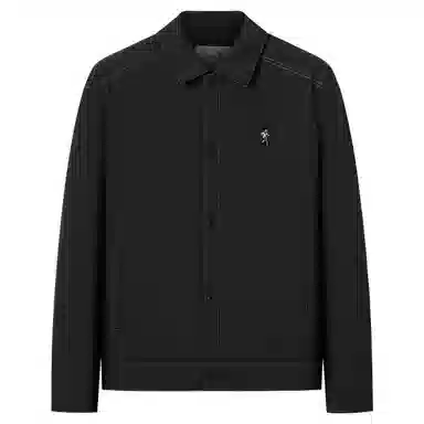 与狼共舞 时尚百搭保暖加绒轻商务日常通勤舒适夹克外套 男款 黑色