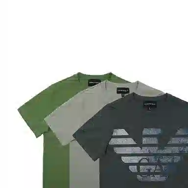 Emporio Armani SS24 Logo T-Shirt 3-Pack
