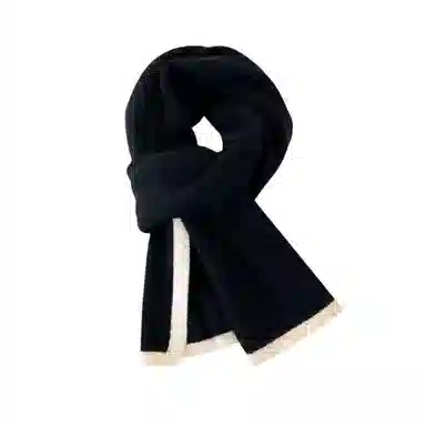 北极绒 秋冬季 小香风轻奢保暖 加厚围脖  绒线围巾 男女同款情侣款