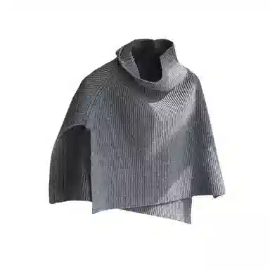 北极绒 冬季护颈围巾外搭套头领脖套韩系潮针织披肩 围脖 男女同款情侣款